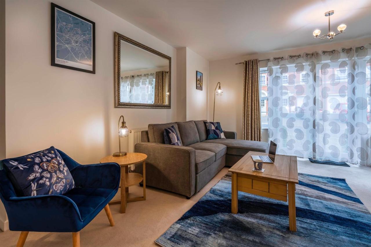 The Augustine - Modern Two Bed Ground Floor Apartment With Parking Canterbury Dış mekan fotoğraf